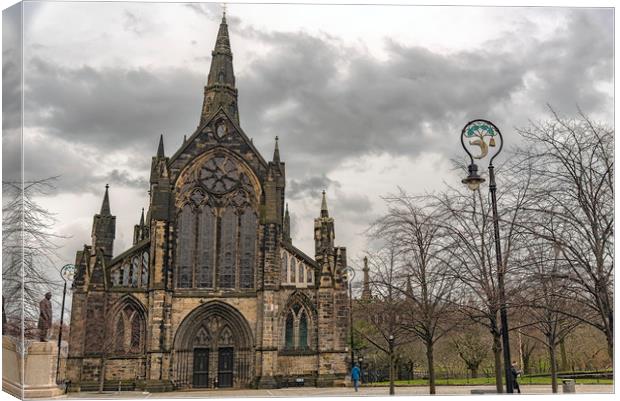 Glasgow Cathedral Approach Canvas Print by Antony McAulay
