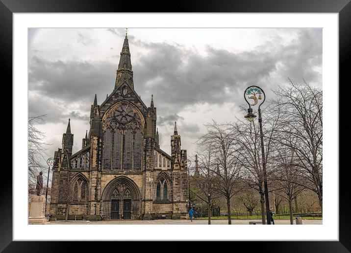 Glasgow Cathedral Approach Framed Mounted Print by Antony McAulay