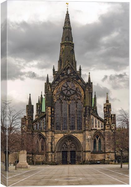 Glasgow Cathedral Front Entrance Canvas Print by Antony McAulay