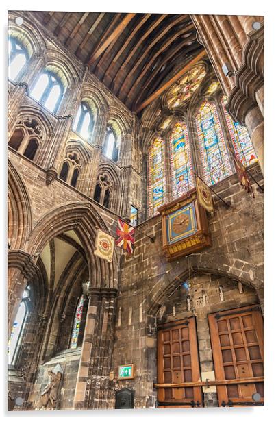Glasgow Cathedral Interior Acrylic by Antony McAulay