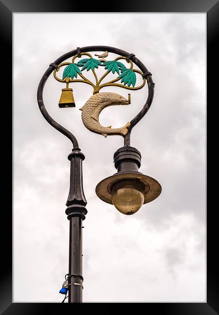 Glasgow Lamp Post Framed Print by Antony McAulay
