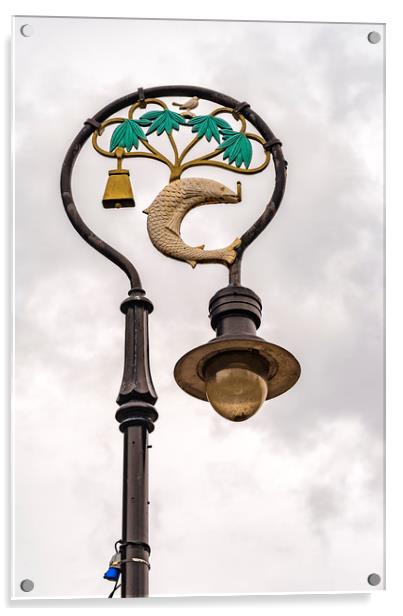 Glasgow Lamp Post Acrylic by Antony McAulay