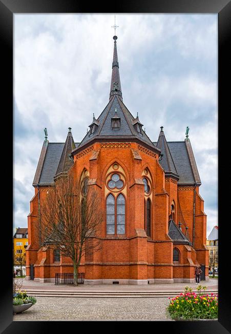 Helsingborg Gustav Adolf Church Framed Print by Antony McAulay