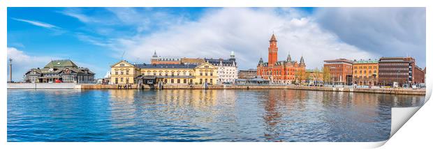 Helsingborg Panoramic Port Print by Antony McAulay