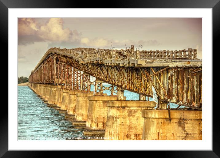 Old Bridge to the Keys Framed Mounted Print by Rob Hawkins