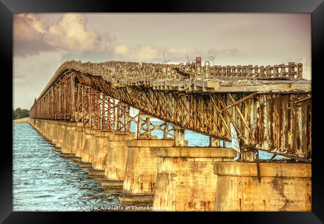 Old Bridge to the Keys Framed Print by Rob Hawkins