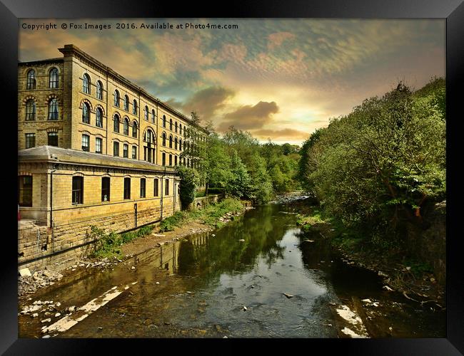 Waterside at summerseat Framed Print by Derrick Fox Lomax