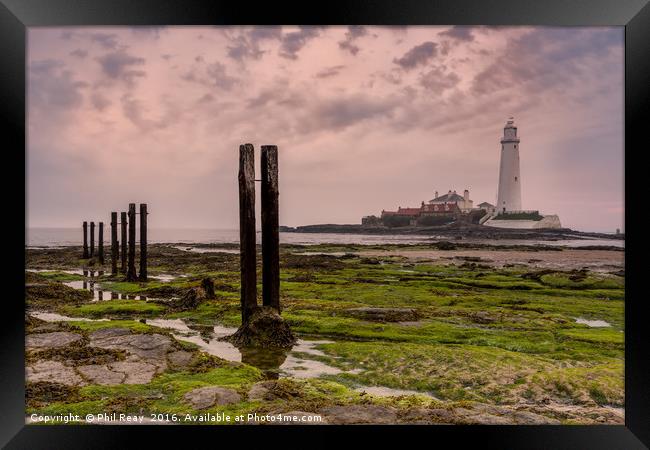 The tide`s out! Framed Print by Phil Reay