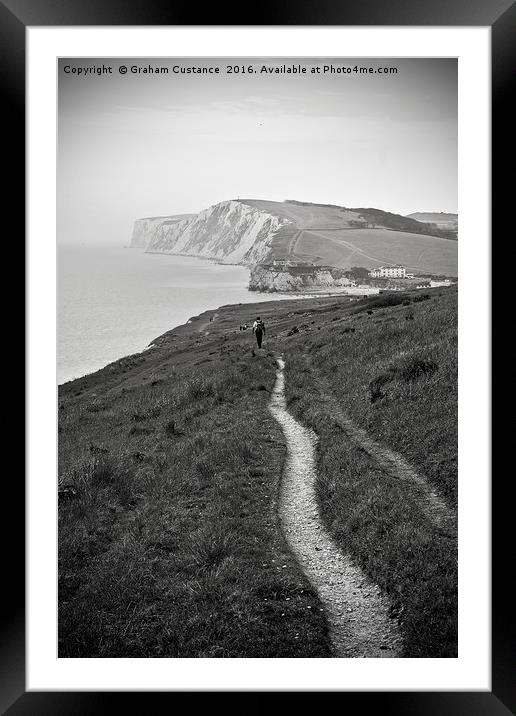West Wight Walk Framed Mounted Print by Graham Custance