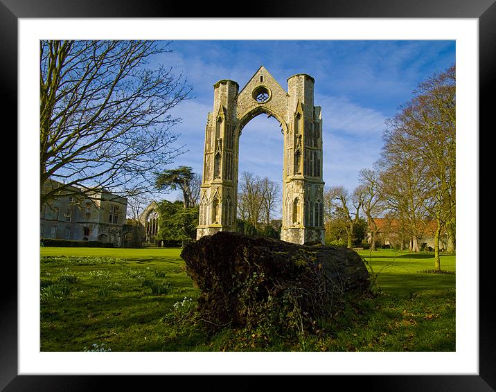 Walsingham Priory Framed Mounted Print by David French