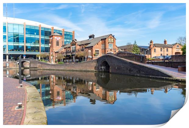 Views around Birmingham city centre Uk Print by Gail Johnson