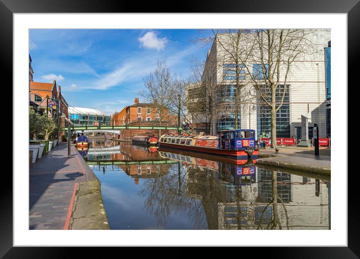 Views around Birmingham city centre Uk Framed Mounted Print by Gail Johnson