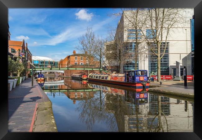 Views around Birmingham city centre Uk Framed Print by Gail Johnson