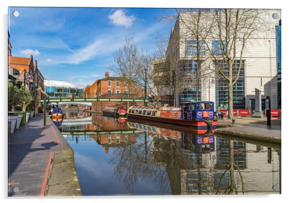 Views around Birmingham city centre Uk Acrylic by Gail Johnson