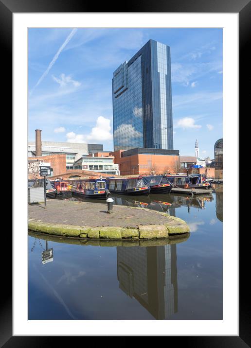 Views around Birmingham city centre Uk Framed Mounted Print by Gail Johnson