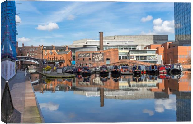 Views around Birmingham city centre Uk Canvas Print by Gail Johnson
