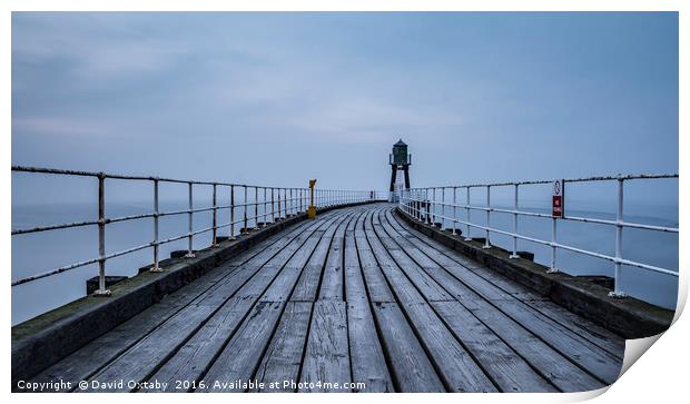 Whitby boardwalk Print by David Oxtaby  ARPS