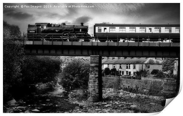 Steam Locomotive 80080 Print by Derrick Fox Lomax