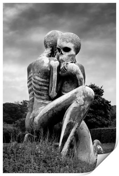Nuba Embrace Sculpture Print by Tony Bates