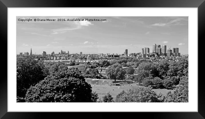 Greenwich park  Framed Mounted Print by Diana Mower