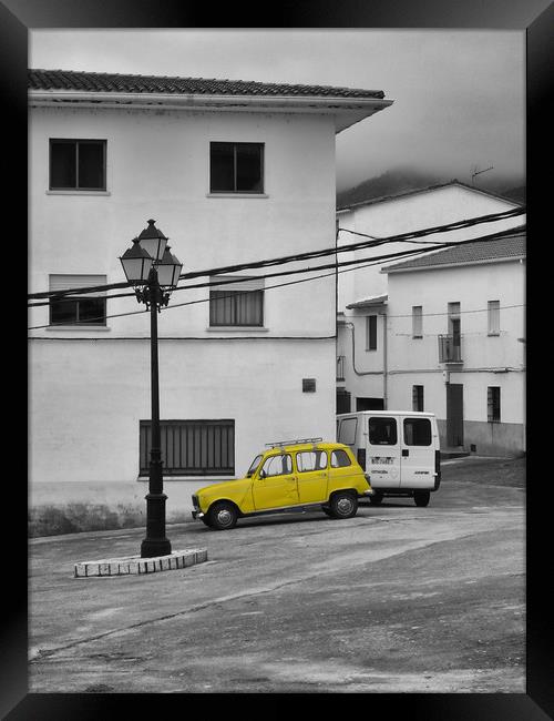 Yellow car Framed Print by Igor Krylov