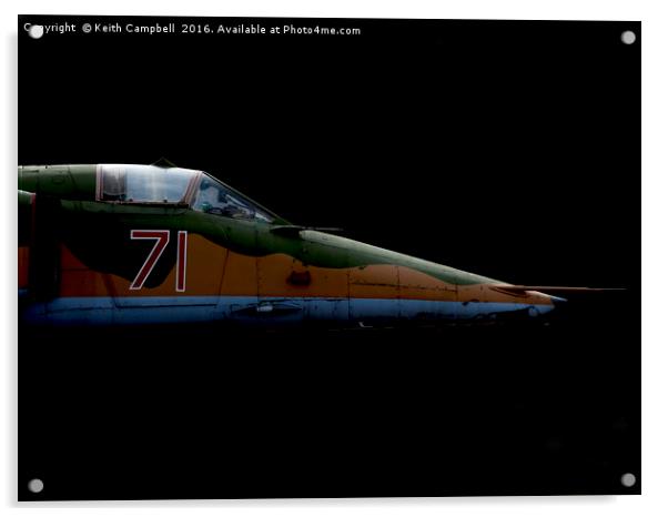 Mig-27 Acrylic by Keith Campbell