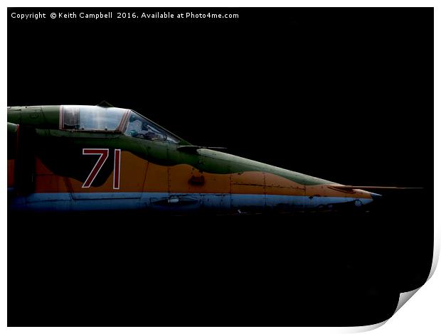 Mig-27 Print by Keith Campbell