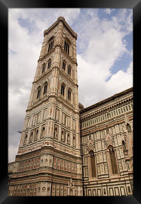 The neo-gothic facade of the Duomo in Florence Framed Print by Ian Middleton