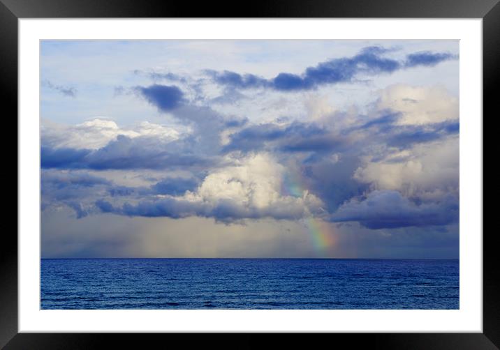 Rainbow Ahoy Framed Mounted Print by Georgie Lilly