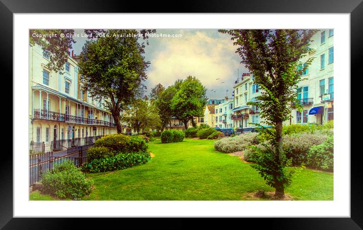 Russell Square in Brighton Framed Mounted Print by Chris Lord