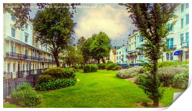 Russell Square in Brighton Print by Chris Lord