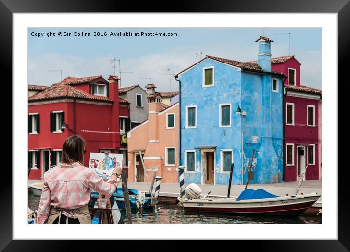 A Picture of Burano Framed Mounted Print by Ian Collins
