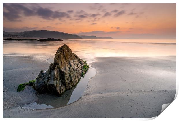 Pentewan dawn Print by Michael Brookes