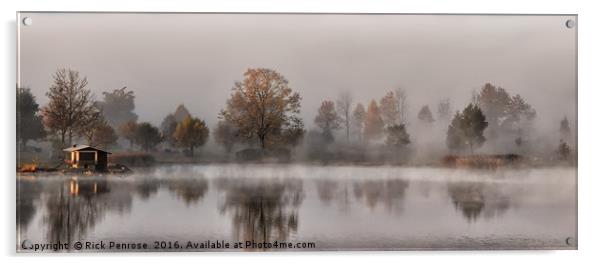 Autumn Misty Morning Acrylic by Rick Penrose