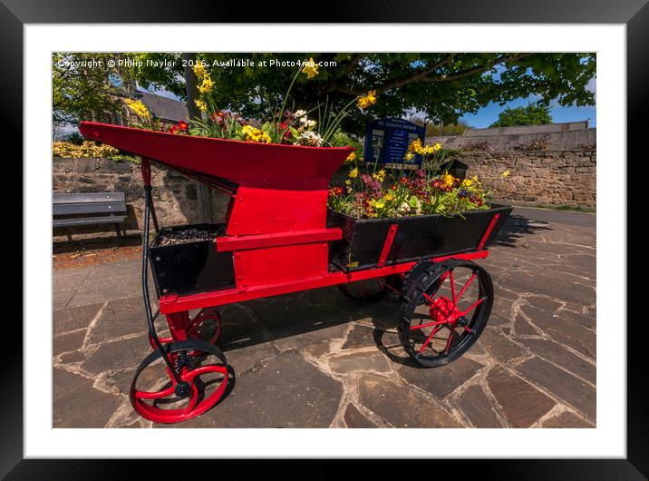 Flower cart still blossoming............ Framed Mounted Print by Naylor's Photography