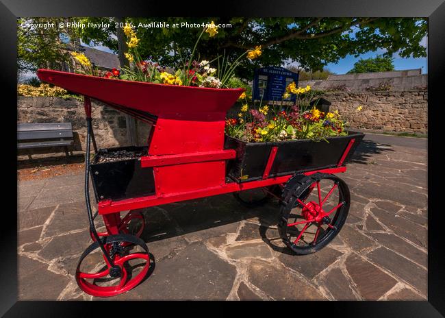 Flower cart still blossoming............ Framed Print by Naylor's Photography