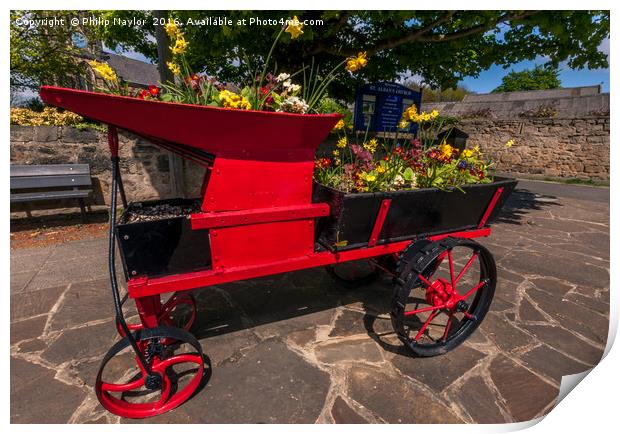 Flower cart still blossoming............ Print by Naylor's Photography