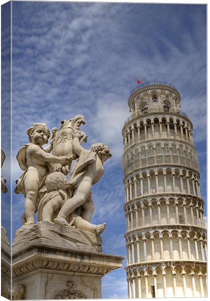 Campo di Miracoli field of Miracles, Pisa, Tuscany Canvas Print by Ian Middleton