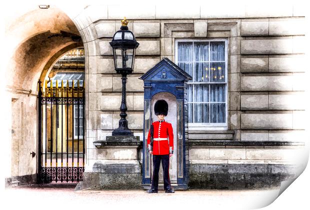 Buckingham Palace Queens Guard Art Print by David Pyatt
