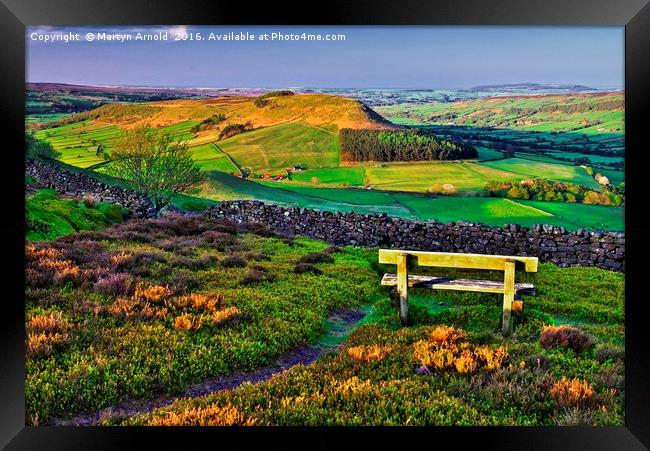 Danby Dale North York Moors Framed Print by Martyn Arnold
