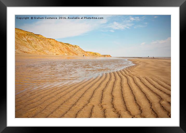 Compton bay, Isle of Wight Framed Mounted Print by Graham Custance