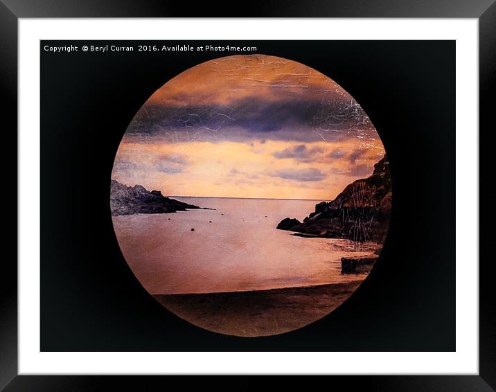 Majestic Polperro Bay Framed Mounted Print by Beryl Curran