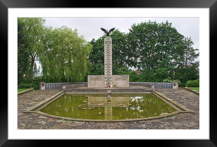 Polish War Memorial - Poleglym lotnikom Polskim Framed Mounted Print by Chris Day