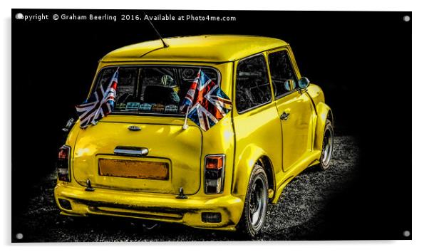 A Very British Mini Acrylic by Graham Beerling