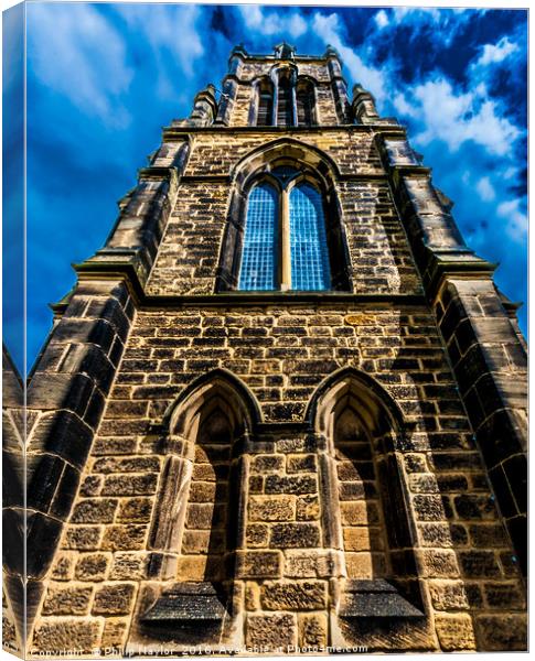 Gothic Tower............ Canvas Print by Naylor's Photography