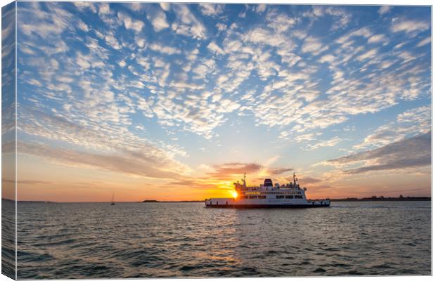 Wight Sunset Canvas Print by Wight Landscapes