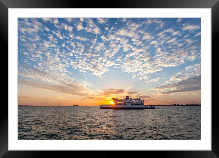 Wight Sunset Framed Mounted Print by Wight Landscapes