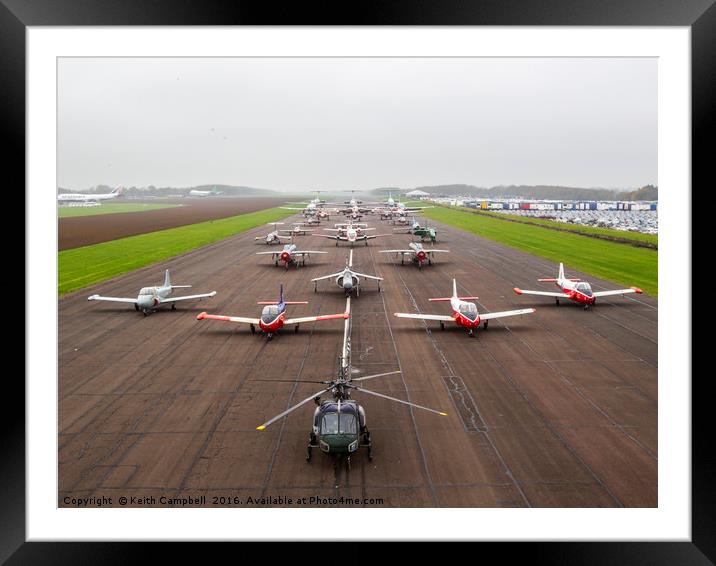 Bruntingthorpe aircraft Framed Mounted Print by Keith Campbell