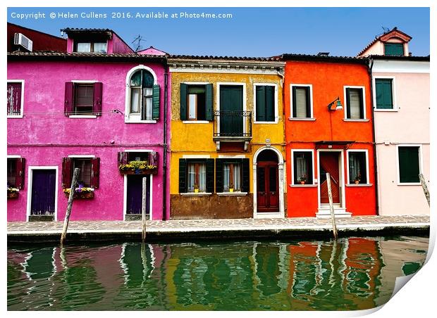 BURANO VENICE                                    Print by Helen Cullens