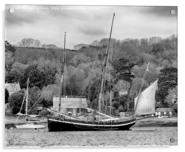 Making Ready To Sail, Mono Acrylic by Linsey Williams